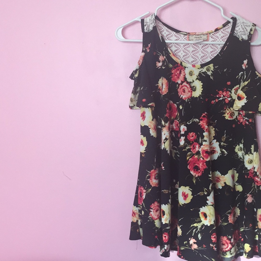 cold shoulder shirt/ dress